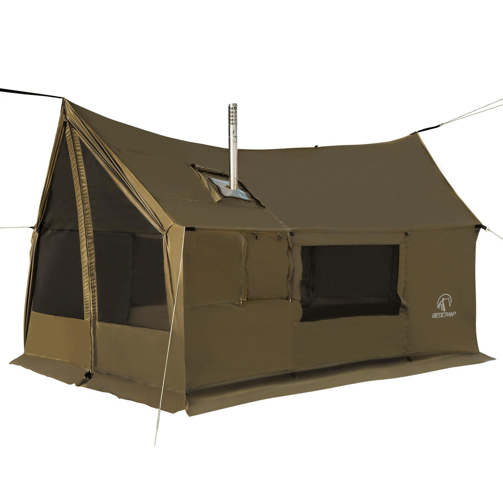 REDCAMP hammock hot tent interior view showing spacious space for family camping comfort