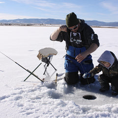 REDCAMP heated seat cushion side bag shows convenient power storage for cold hunts
