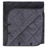 RedCAMP large warm blanket sherpa folded, showing compact portability for quick outdoor setup.