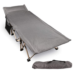 REDCAMP Oversized Cot folding setup for quick outdoor rest and comfort