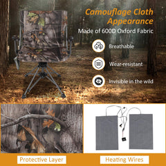 REDCAMP portable folding chair suits camping, fishing, and outdoor blinds.