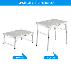 REDCAMP table with aluminum construction for easy carry