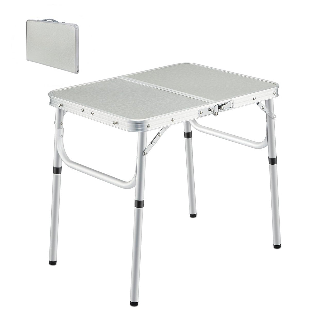 REDCAMP small folding camping table open top view for picnics and outdoor meals