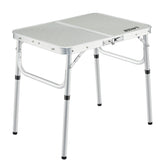 REDCAMP small folding table open with outdoor-ready dimensions for easy transport.