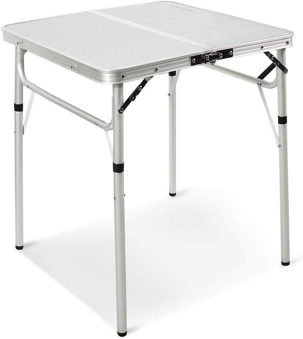 REDCAMP small square folding table top view, 24x24 inches, ideal for compact picnics