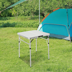 Redcamp small square folding table open to low height for casual meals