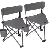 REDCAMP tripod chair backrest angled for comfortable outdoor seating.
