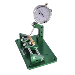Redding Slant Bed Concentricity Gauge dial indicator closeup highlights precise measurement capability