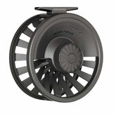 Redington Behemoth 5/6 reel front view shows powerful drag for larger flies.