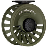 Redington Behemoth die-cast reel showcases durable build for freshwater and saltwater angling.