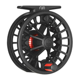 Redington Black 3-4 reel side view highlights lightweight handling.
