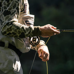 Rosewood reel seat on Redington Classic Trout rod for classic aesthetics and comfort