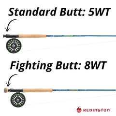 Crosswater reel mounted with line and leader