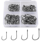 ReeMoo premium fishing hooks in portable plastic box