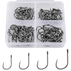 ReeMoo premium fishing hooks in portable plastic box