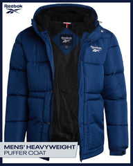 Reebok mens winter jacket back view showcasing silhouette