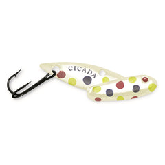 Reef Runner Acme tungsten cicada glow wonderbread lure with darting action for bass and panfish
