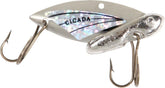 Reef Runner Cicada Lure side view showing vibration during retrieve for versatile fishing