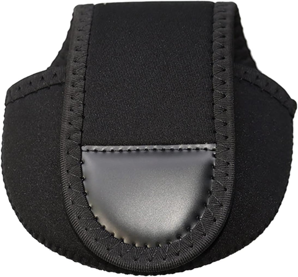 Black reel cover fits 100/150 series baitcasting reels and most spinning reels
