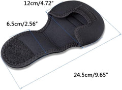Slim black reel cover close-up showing protective design