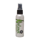 Reelsnot bottle pour for effortless lubrication of fishing lines, reducing memory.