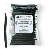 Reely Bass Lures 50-Pack 5-Inch Green Soft Plastic Bass Lures