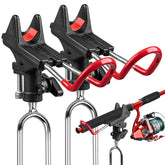 ReeMoo 2-pack ground fishing rod holders with 360-degree rotation.