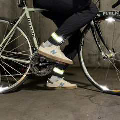 ReflecToes leg strap for universal safety while walking at night
