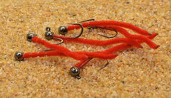 Region Fishing 6 Flies Barbless Jig Hook for cleaner hookups and fish safety