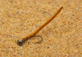 Region Fishing 6 Flies tungsten San Juan worm jig head image ready for fast sinking in trout streams.
