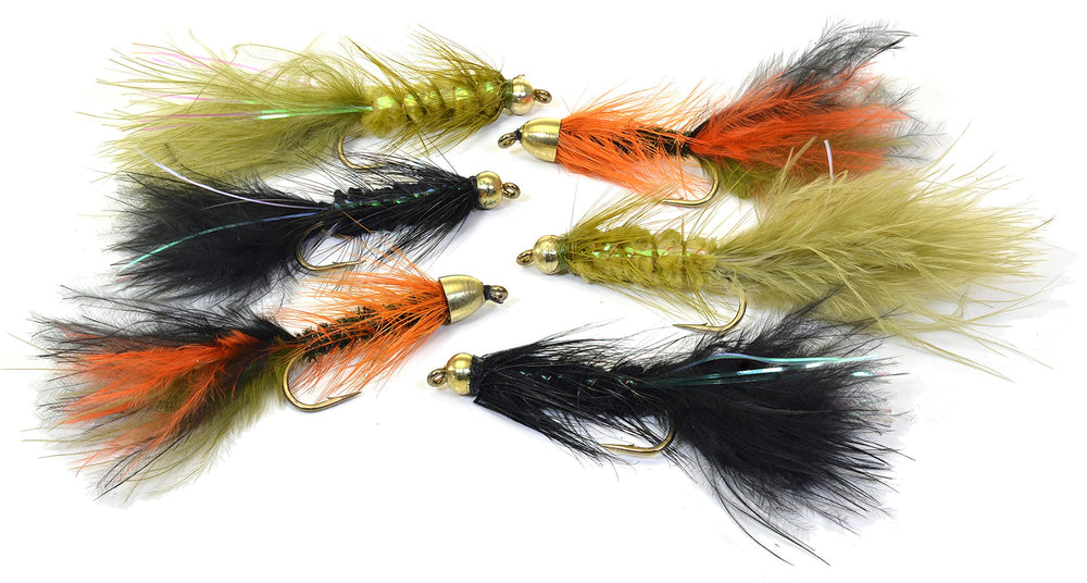 Region Fishing Woolly Bugger 6ct on Hook #6 demonstrates lifelike marabou tail action for trout.