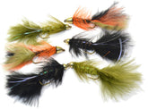 Region Fishing Woolly Bugger 6ct with marabou tail delivers lifelike trout action.