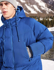 Rejork royal blue zipper detail emphasizing durable weather-ready closure.