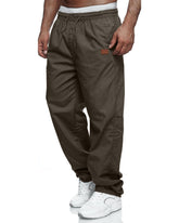 Rela Bota coffee jogger pants front view shows cargo pockets for daily wear