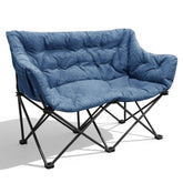 RELAX FIELD double camping chair setup for two outdoors, quick to unfold.