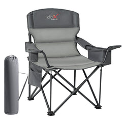 RELAX FIELD oversized chair setup demonstrates quick open-and-go comfort for outdoor use.