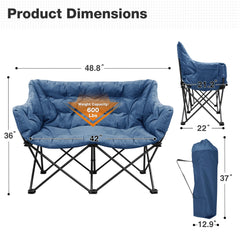 RELAX FIELD padded backrest and seat for extended comfort.