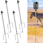 Relaxweex trail camera stand foldable stainless steel 4pc enables easy outdoor setup