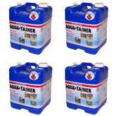 Reliance Aqua-Tainer 7-gallon rectangular container with molded contour grip for easy handling.