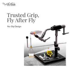 Designed for large saltwater patterns and hooks with smooth, accurate rotation.