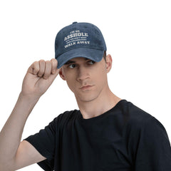 Renzund adjustable back buckle cap, navy, back buckle for a comfortable fit