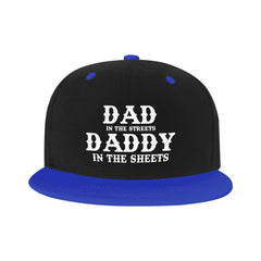 Renzund Dad snapback back-pony-tail-friendly design keeps your hair neat on the go.
