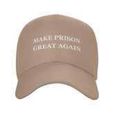 Renzund Make Prison Great Again hat front view with sun protection and casual style.