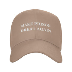 Renzund Make Prison Great Again hat front view with sun protection and casual style.
