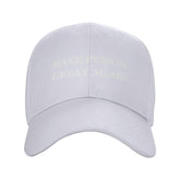 Renzund Make Prison Great Again hat front view showing the white, sun-shielding brim.