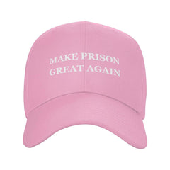 Renzund prison hat pink front view with casual style and sun protection