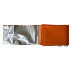 Rescue Essentials hypothermia wrap blanket silver reversible for signaling