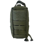 Rescue Essentials Mini Rip-Away IFAK in OD Green front view showing quick access.