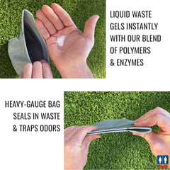 RESTOP 1 wipes and toilet paper included for quick field sanitation