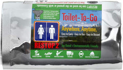 RESTOP 2 polymer-enzyme blend activates to break down waste and deodorize the bag.